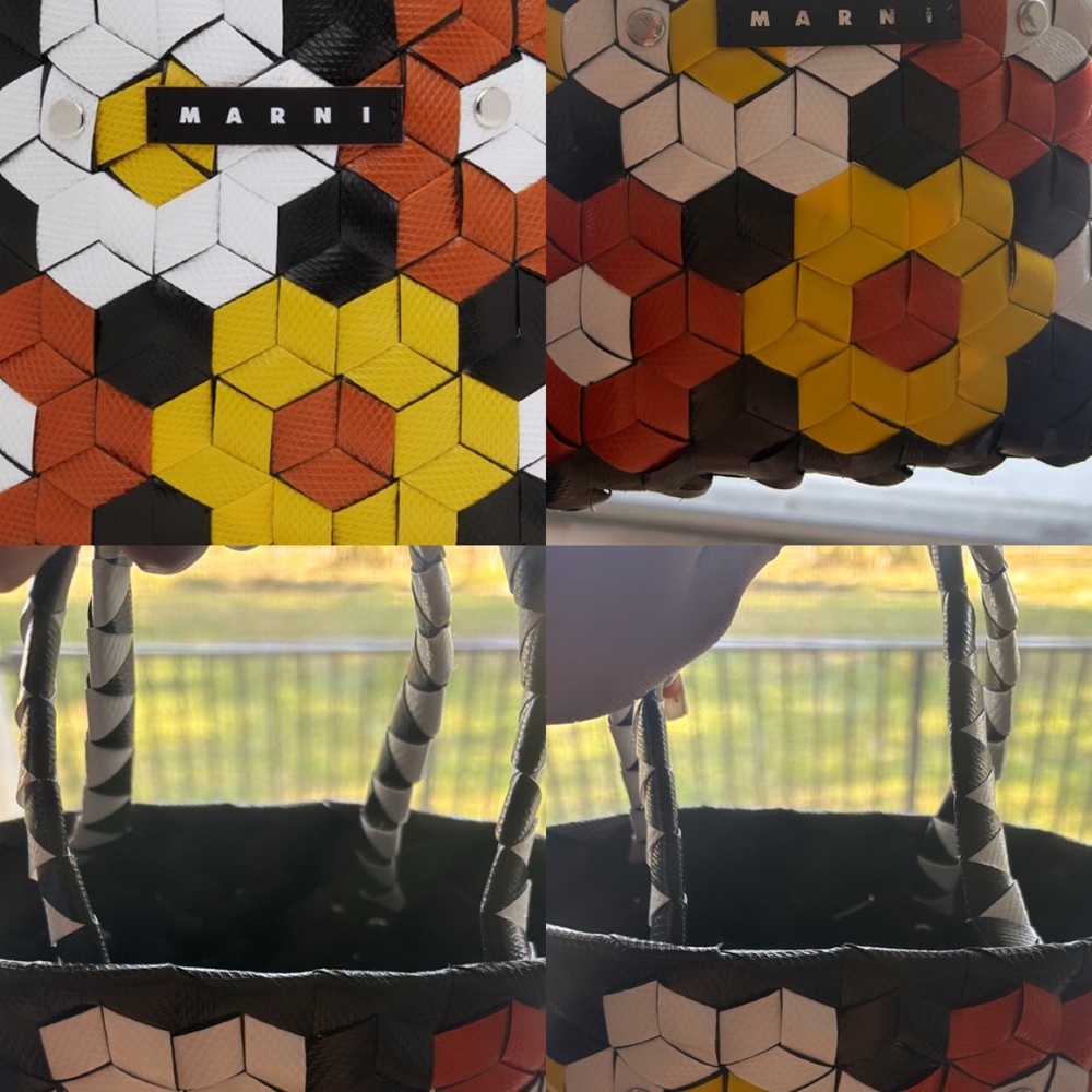 Marni Colorful Hexagon Pattern Tote - Picture 4 of 4